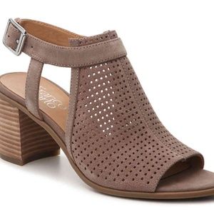 Franco Sarto Harlet 2 Suede Block Heel Sandal